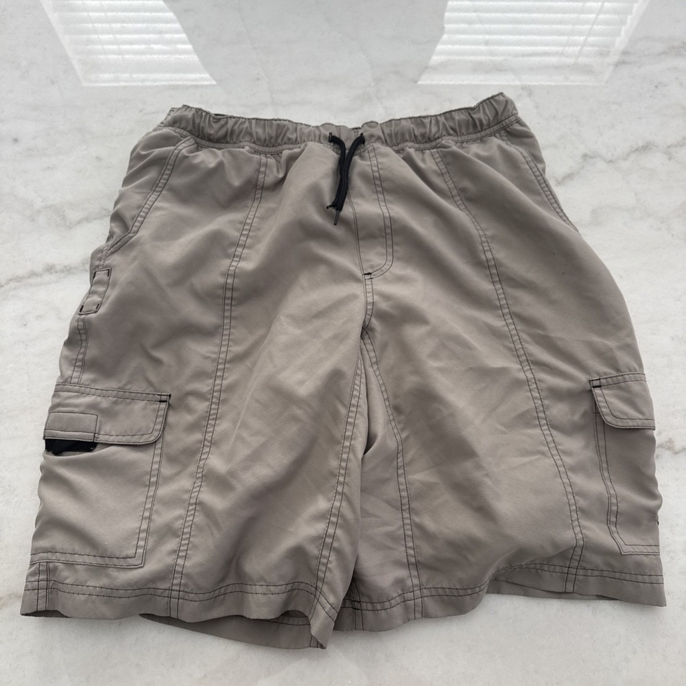 Performance Bike Cycling Shorts Mens XXL Olive Padded Cargo Pockets MT Bike VTG